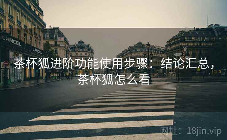 茶杯狐进阶功能使用步骤：结论汇总，茶杯狐怎么看